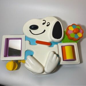 1968 PEANUTS Snoopy Woodstock Baby Crib Activity Center Hasbro Preschool
